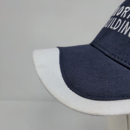 Morton Buildings Strapback Hat Blue OSFA Adjustable Embroidered TCB Elite Series