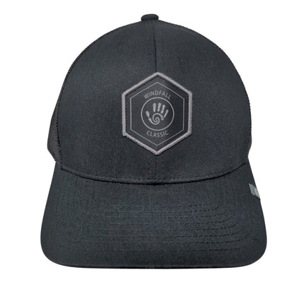 Windfall Classic Snapback Trucker Hat Black One Size 110 Flexfit Tech Yupoong
