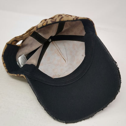 ABG Accessories 5 Panel Brown Black One Size Leopard Print Faux Leather Hat