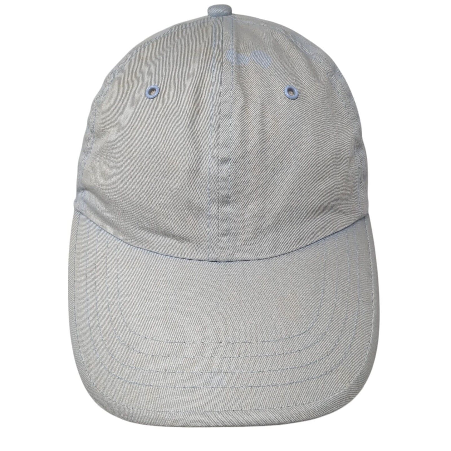 Faded Glory Strapback Hat Blue One Size Adjustable Vented Holes 6 Panel Blank