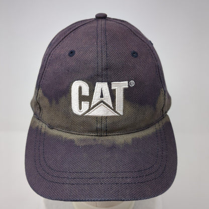 CAT Slideback Hat Blue One Size Adjustable Embroidered 6 Panel Outdoor