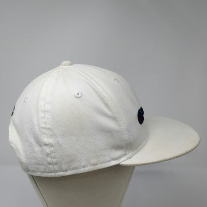 Champion Snapback White One Size Embroidered Logo Cotton Athletic Sport Hat
