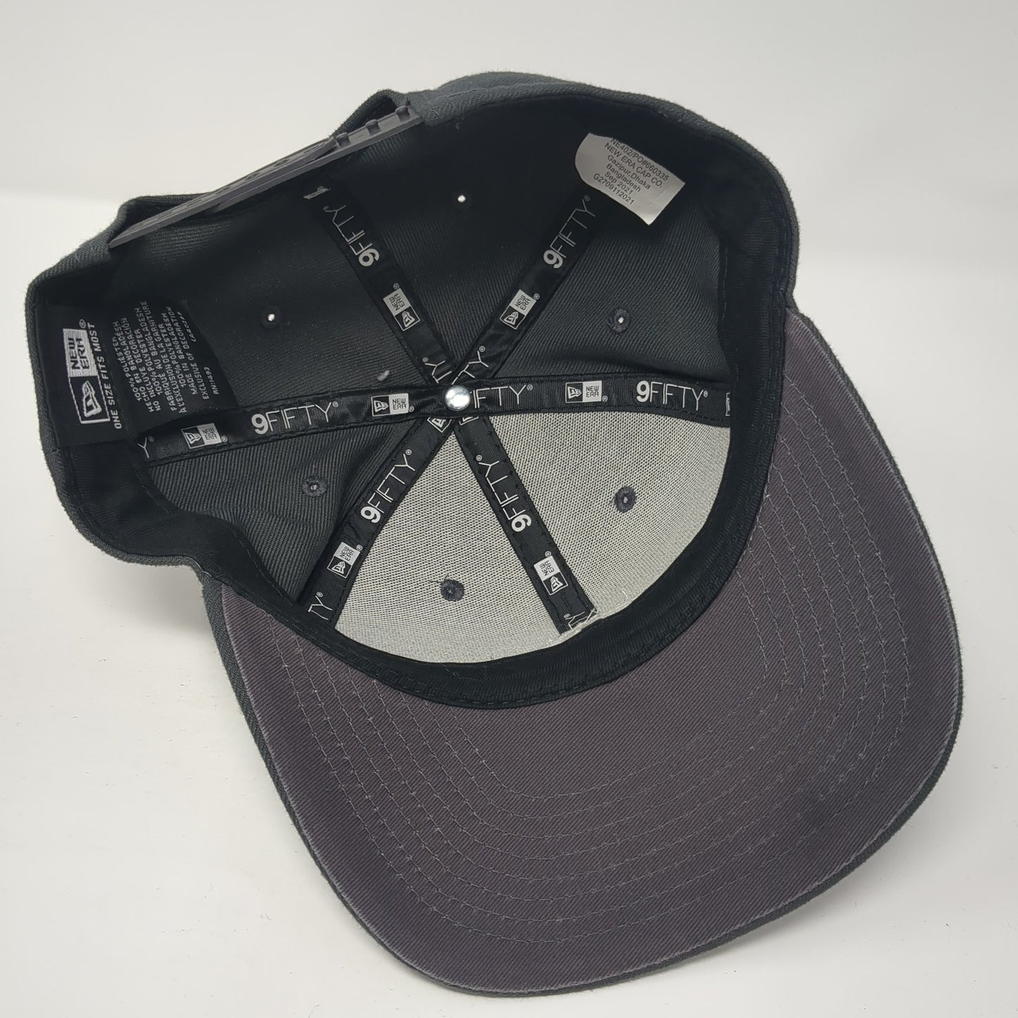 New Era Snapback Hat Gray One Size Embroidered Logo That's Golf 6 Panel