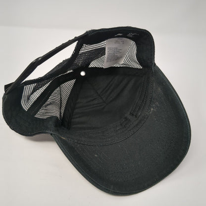 Nike Big Swoosh Snapback Mesh Back Trucker Hat Black Child 4-7 Solid