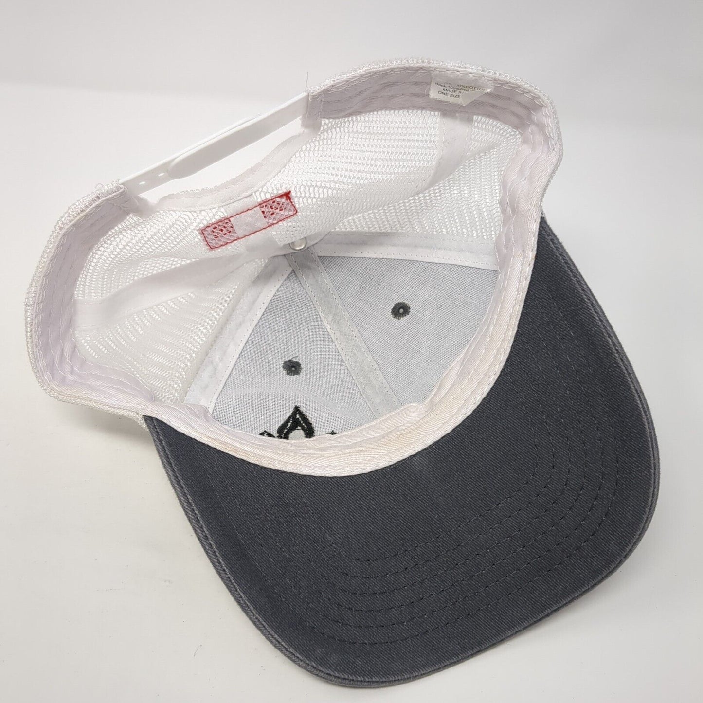 Camp Chef Snapback Mesh Back Trucker Hat Gray One Size Embroidered