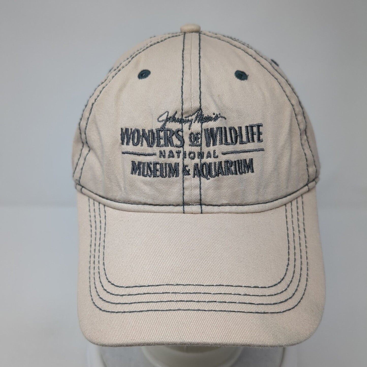 Johnny Morris' Wonders of Wildlife Slideback Hat Tan One Size 6 Panel