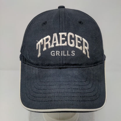 Traeger Grills Strapback Hat Blue OSFM Adjustable Embroidered 6 Panel