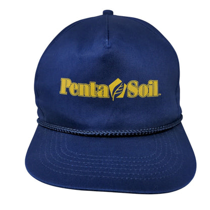 Penta Soil Snapback Rope Hat Blue OSFA Adjustable Solid Vent Holes