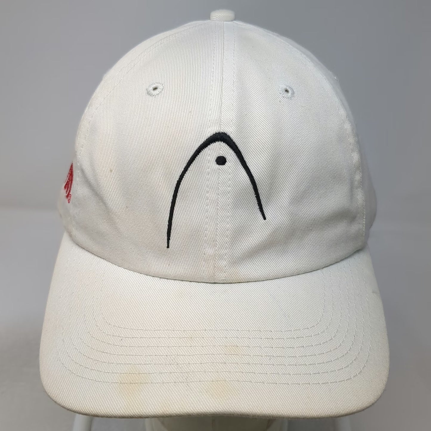 Head Baseball Cap White One Size Penn Logo Green Under Visor Slideback Hat