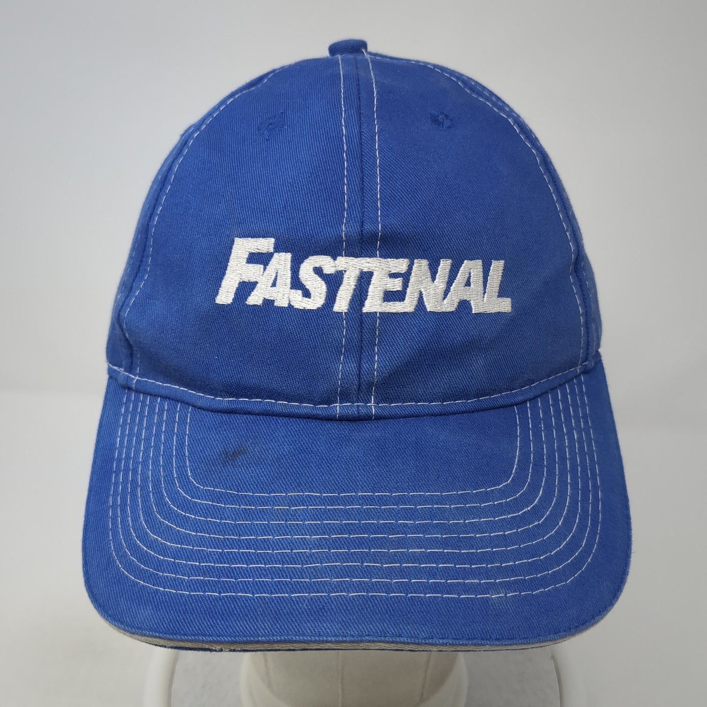 Fastenal Strapback Baseball Cap Blue One Size Adjustable Embroidered 6 Panel