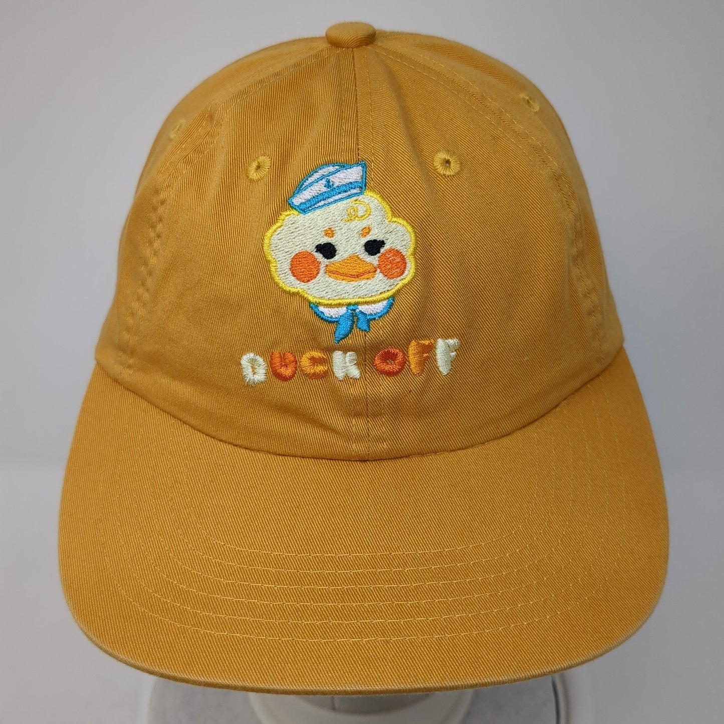 Duck Off Slideback Baseball Cap Orange OS Adjustable Embroidered Port Authority