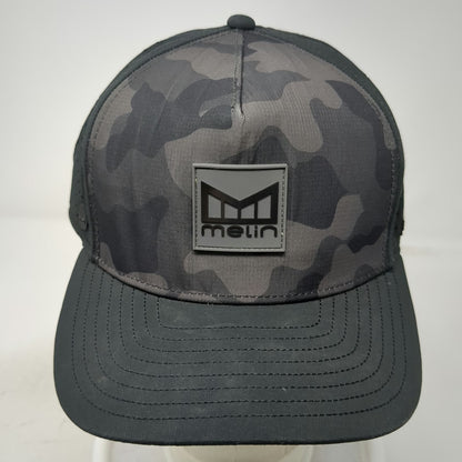 Melin Trucker Hat Black Gray L Camo Mesh Snapback 5 Panel Odyssey Hydro Hat