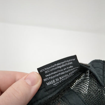 V Snapback Trucker Hat Black One Size Adjustable Mesh Back Pacific Headwear