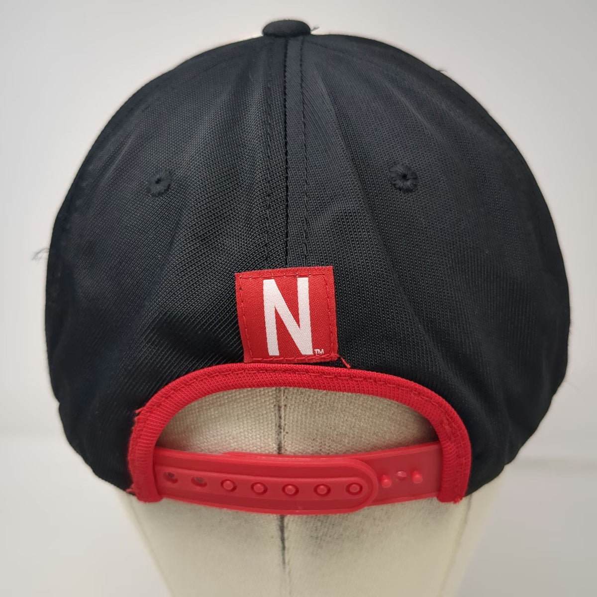 Nebraska Huskers NCAA Captivating Snapback Hat Red Black White One Size 1869 N