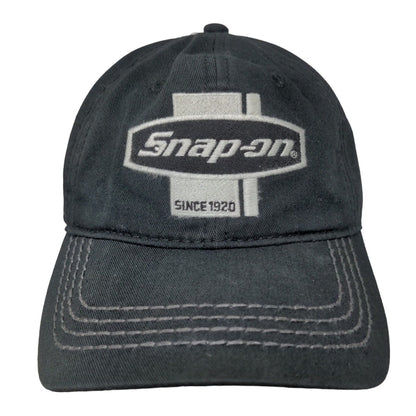 Snap-On Tools Men's Strapback Hat Black Adjustable Embroidered Logo 100% Cotton