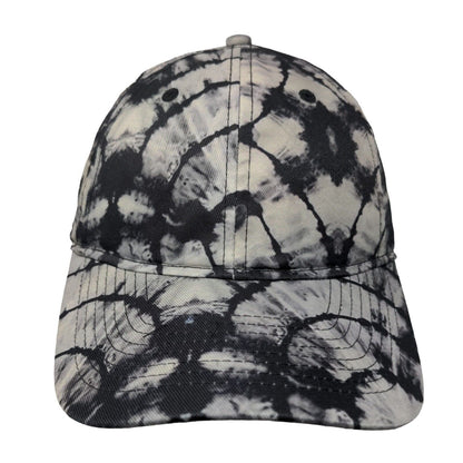 No Boundaries Slideback Hat Black One Size Adjustable Tie Dye Blank