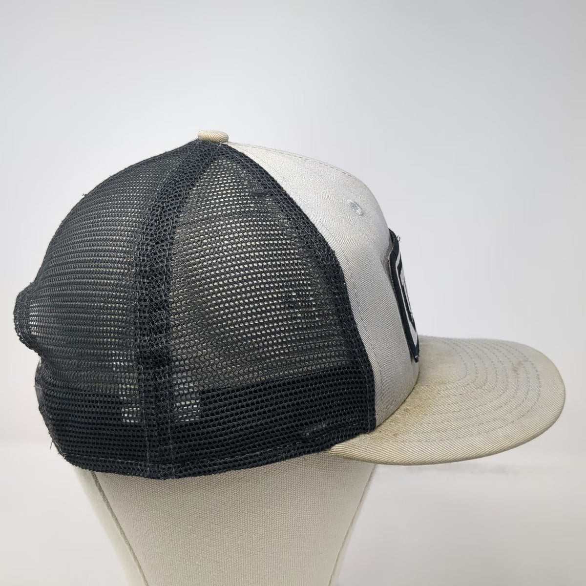 New Era Gray Black Trucker Hat One Size TGN Productions Idaho State Patch