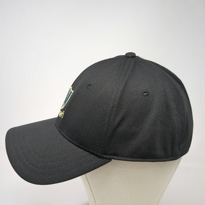 Pine Valley Baseball Cap Black XL Mesh Fitted Pine Tree Logo Hat Embroidered