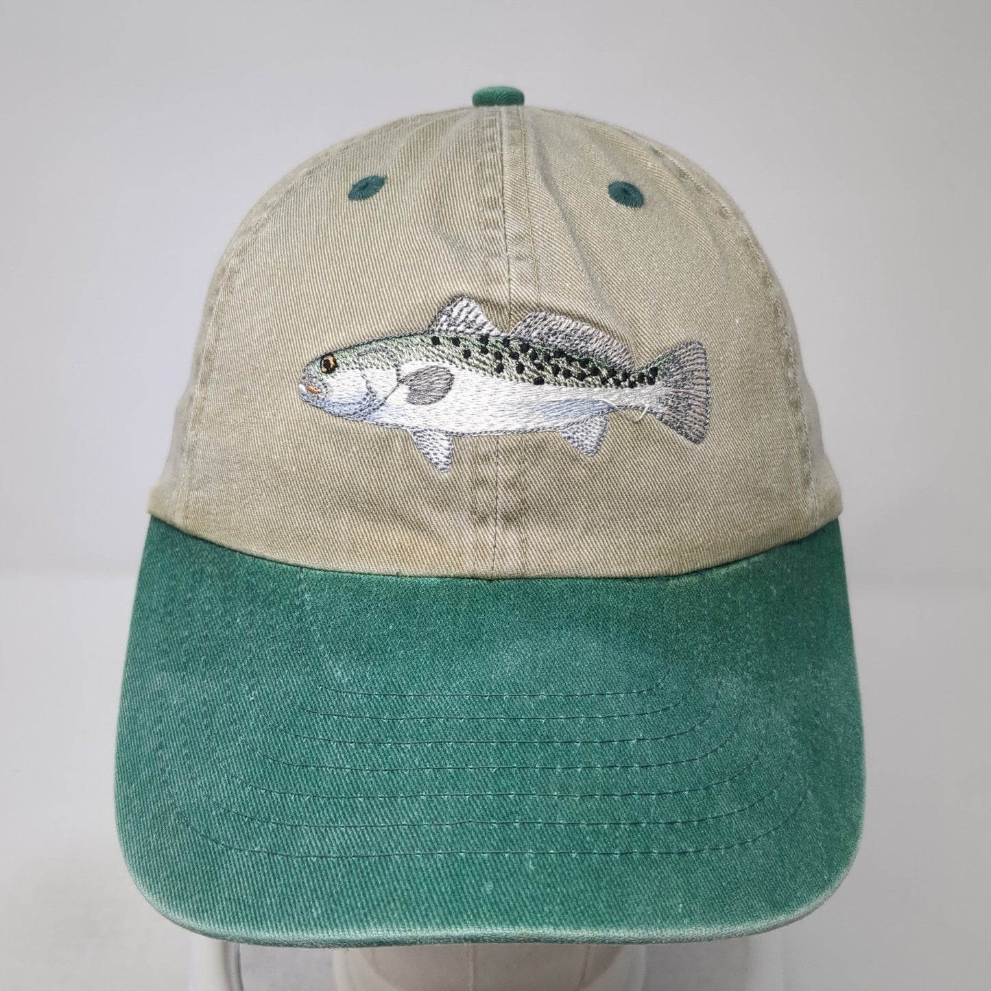 Fish Strapback Hat Multi One Size Embroidered Colorblock Outdoor 6 Panel