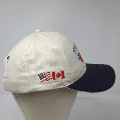 MC Design NWFCC 2004 Northwest Fish Culture Beige Blue Baseball Cap OS Flags