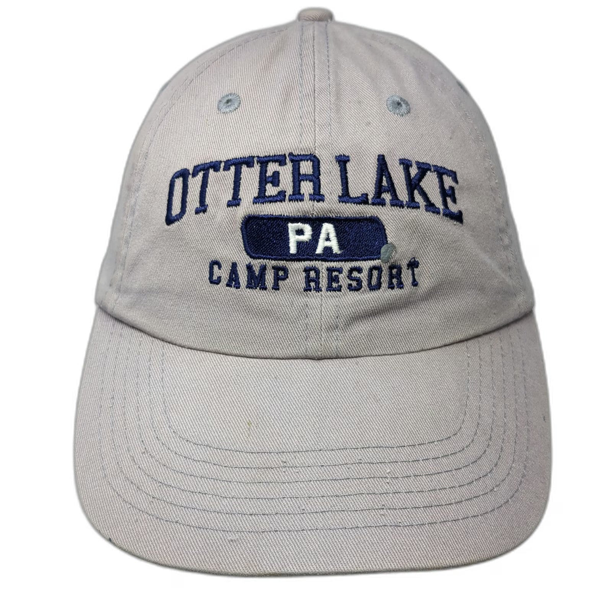 Otter Lake Camp Resort PA Baseball Cap Gray One Size Slideback Adjustable Hat