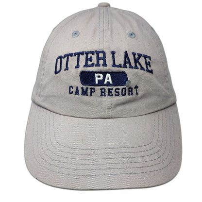 Otter Lake Camp Resort PA Baseball Cap Gray One Size Slideback Adjustable Hat