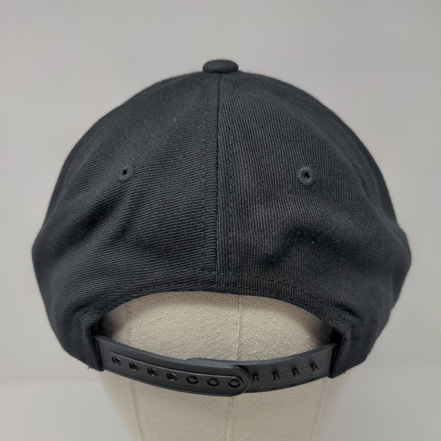 Race Winning Brands Snapback Hat Black OSFA Adjustable Embroidered Sport-Tek