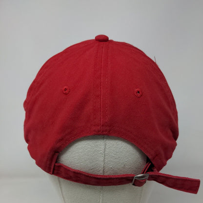 Rick And Morty Adult Swim Slideback Hat Red One Size Adjustable Embroidered