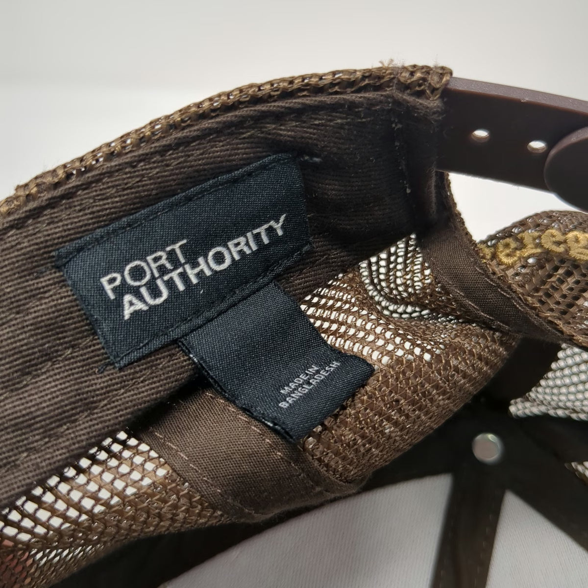 Port Authority Trucker Hat Brown One Size Peregrine Fund Falcon Bird Mesh Hat