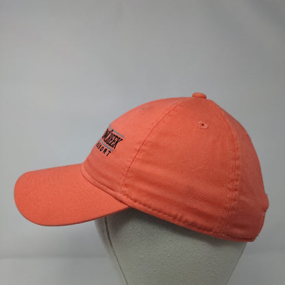 Meadow Creek Golf Resort Slideback Hat Pink OSFA Embroidered Legacy