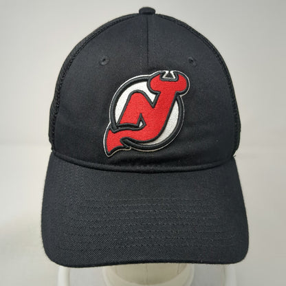 New Jersey Devils NHL Fanatics Trucker Hat Black Red White One Size Snapback