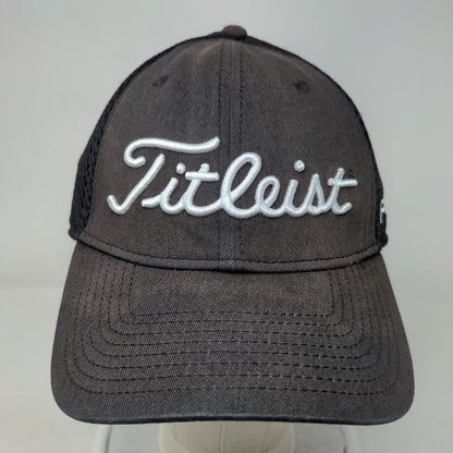 Titleist FJ Pro V1 Fitted Hat Black Medium-Large Embroidered Breathable