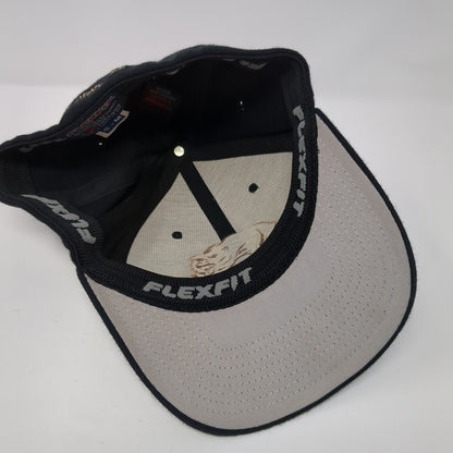 Grizzle Drywall Fitted Hat Black S-M Embroidered Solid Flexfit Yupoong