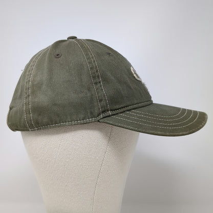 Puma Baseball Cap Green One Size Leaping Cat Contrast Stitching Slideback Hat