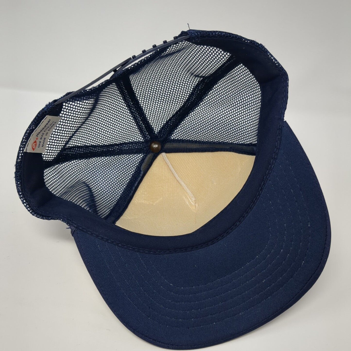 Idaho USA 25 1890-1990 Snapback Trucker Hat Blue One Size Adjustable Mesh Back