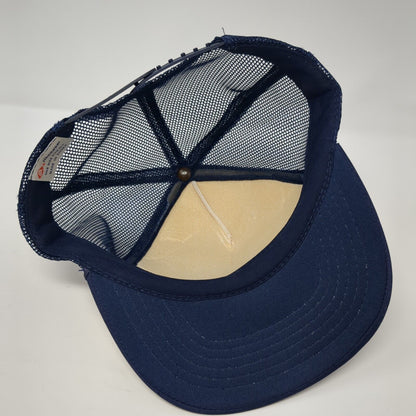 Idaho USA 25 1890-1990 Snapback Trucker Hat Blue One Size Adjustable Mesh Back