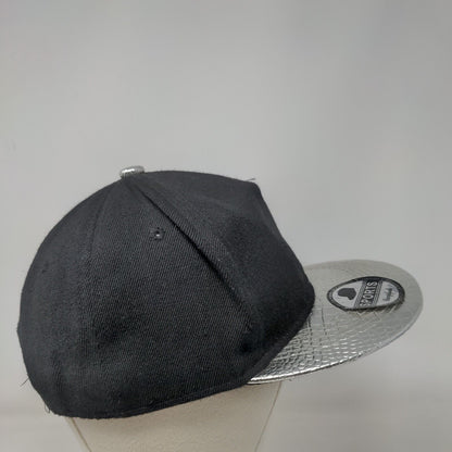 Sports Cap Snapback Hat Black One Size Adjustable Colorblock Damplush