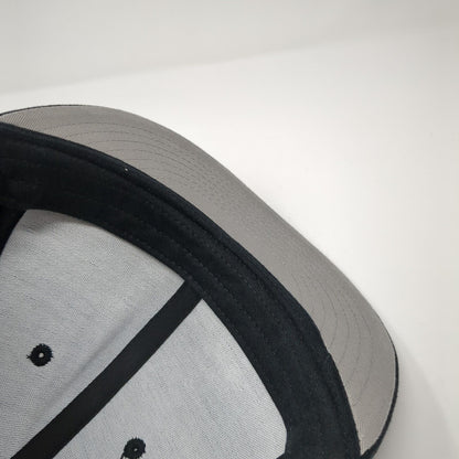KB ETHOS Snapback Hat Black One Size Solid Adjustable Blank 6 Panel