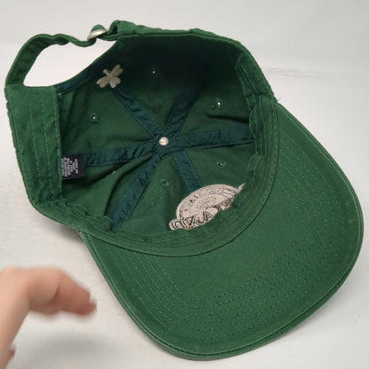 Green Baseball Cap One Size Ireland Dublin Shamrock Embroidered Hat Slideback