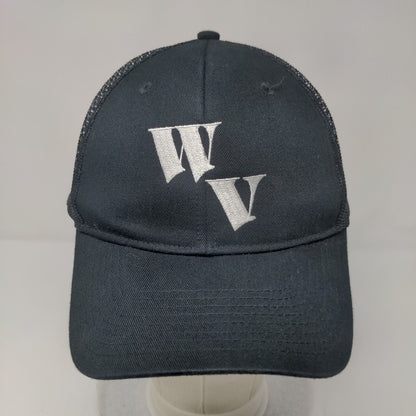 WV Snapback Mesh Back Trucker Hat Black One Size Solid Port Authority