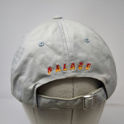 Palace Baseball Cap Gray One Size Flaming P Embroidered Logo Adjustable Hat