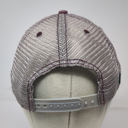 Legacy Trucker Hat Red One Size Shore Lodge McCall Idaho Mesh Back Snapback Cap