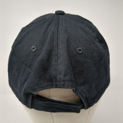 Landmark Aviation Strapback Hat Black OS Adjustable Embroidered Port & Company