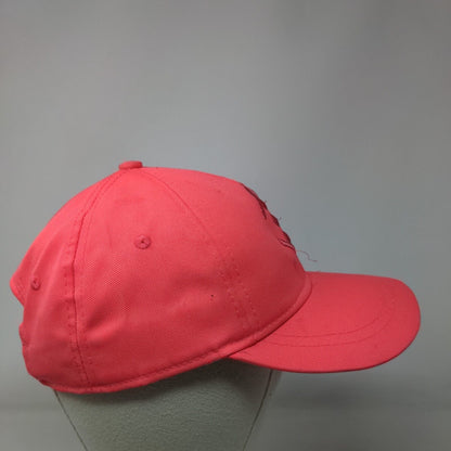 Ola Slideback Hat Pink One Size Adjustable Embroidered Vented Holes 6 Panel