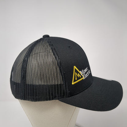 Moser Electric Snapback Trucker Hat Black One Size Mesh Back Sport-Tek