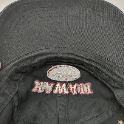 Sansegalo Hawaii Waikiki Beach Palm Tree Black Baseball Cap Hat One Size Cotton