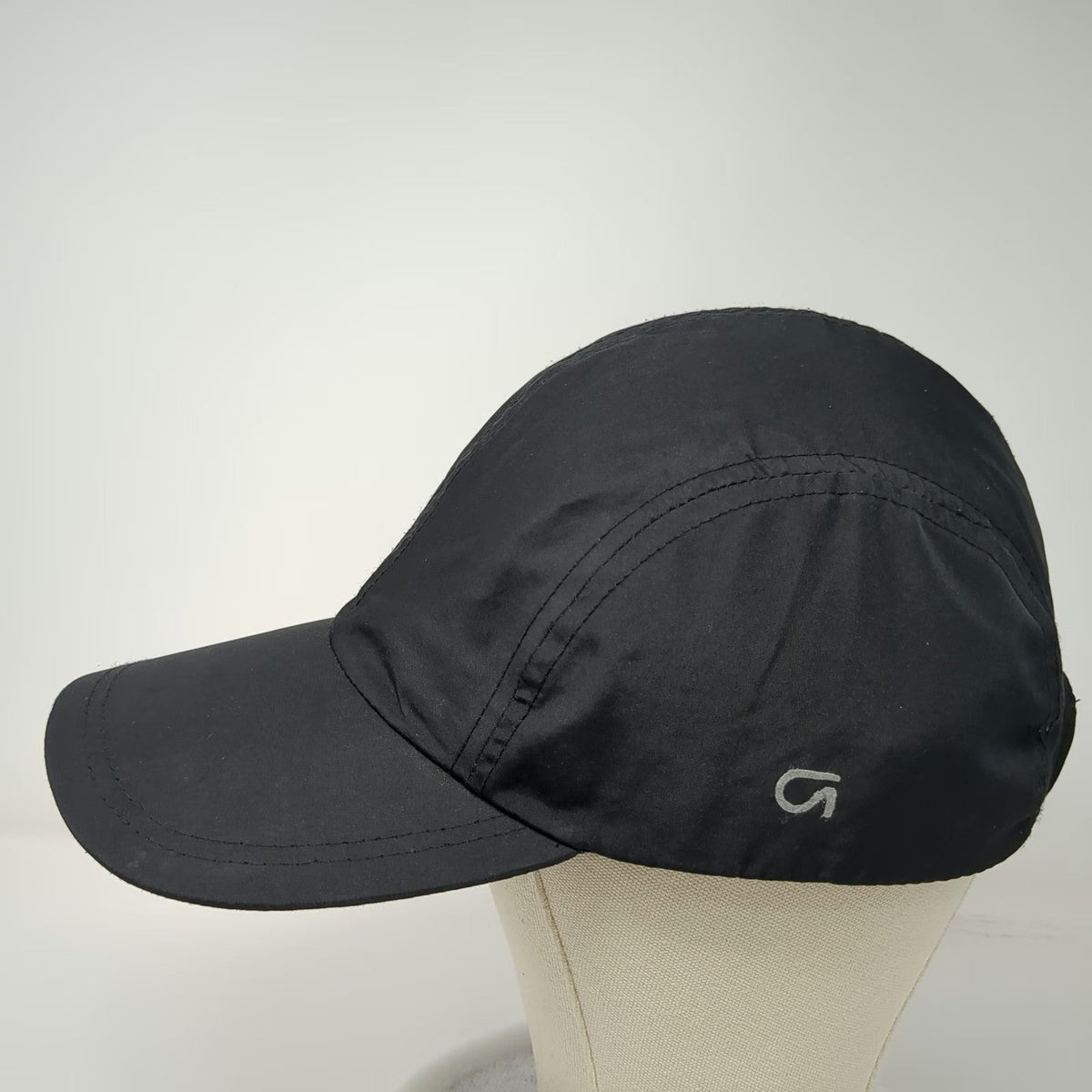 Gap Baseball Cap Black L Reflective Side Logo 5 Panel Polyester Running Hat