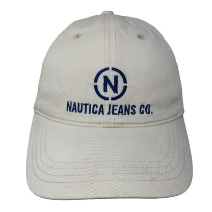 Nautica Jeans Co. Slideback Hat Cream One Size Embroidered 6 Panel