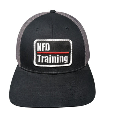 NFD Training Snapback Trucker Hat Black M/L Mesh Back Richardson