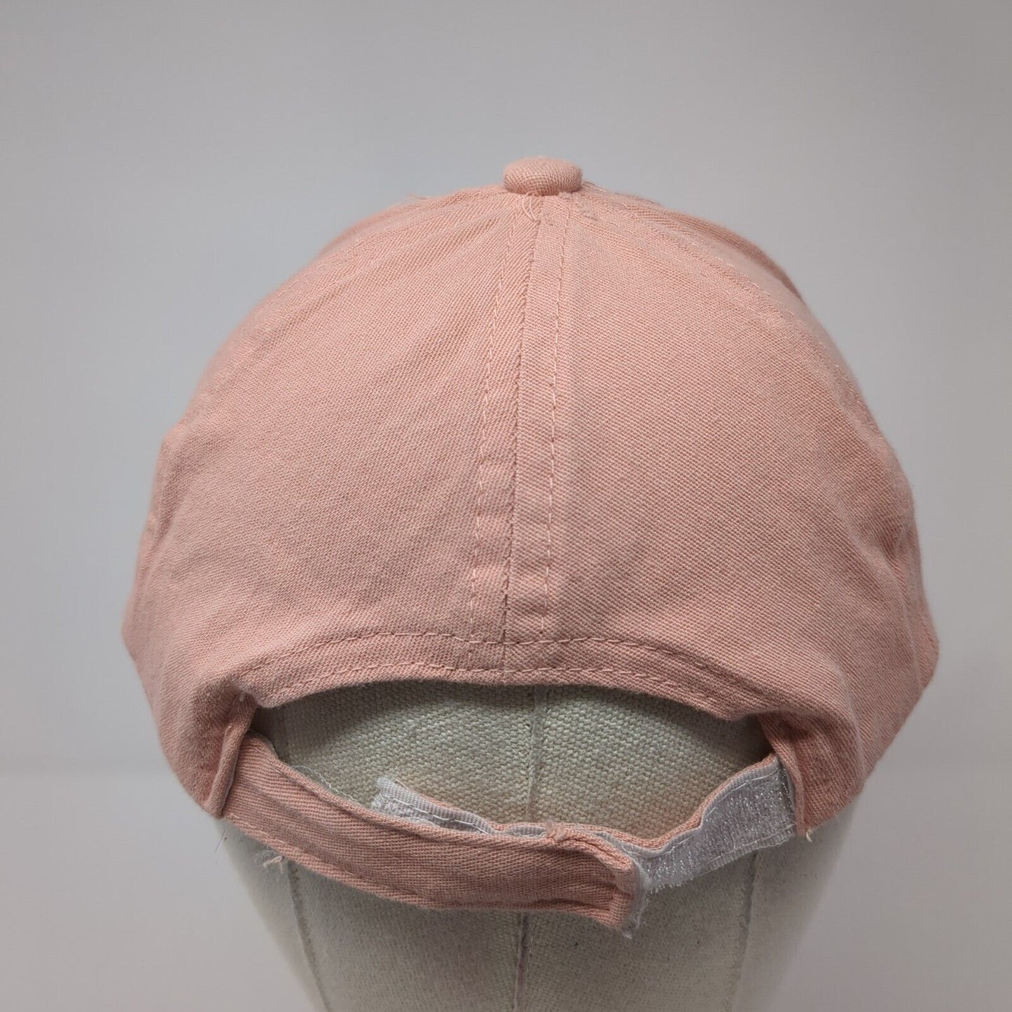Unbranded Strapback Hat Solid Pink One Size Adjustable Blank 6 Panel
